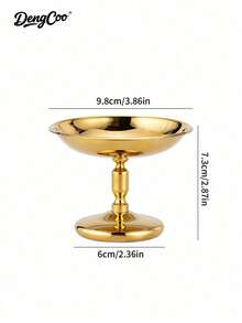 Dengcoo 1/2 Stainless Steel Ice Cream Bowl, Fruit Salad Yogurt Bowl, Dessert Cup, Snack Candy Dish, Suitable For Party, Gathering, Camping