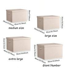 1个高品质可折叠收纳箱，大容量带盖衣物收纳箱，衣柜收纳箱，多功能防水房间收纳箱，防尘防潮，两侧带把手，抽屉式收纳箱，可堆叠