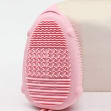 Cepillo de Baño de Silicona para Niños y Adultos con Esponja, Cuerda para Colgar, Cepillo de Baño de Doble Cara, Cepillo de Baño para Bebés - Búho rosa - Ver 3
