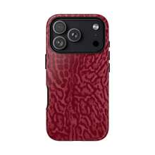 Burgundy Leopard Print Tough Phone Case, Stylish Protective Cover Hard Case Tough 2-Piece Phone Case For IPhone 17 16 15 14 13 12 11 X Mini Pro Max - Màu hỗn hợp 1 - Xem 4