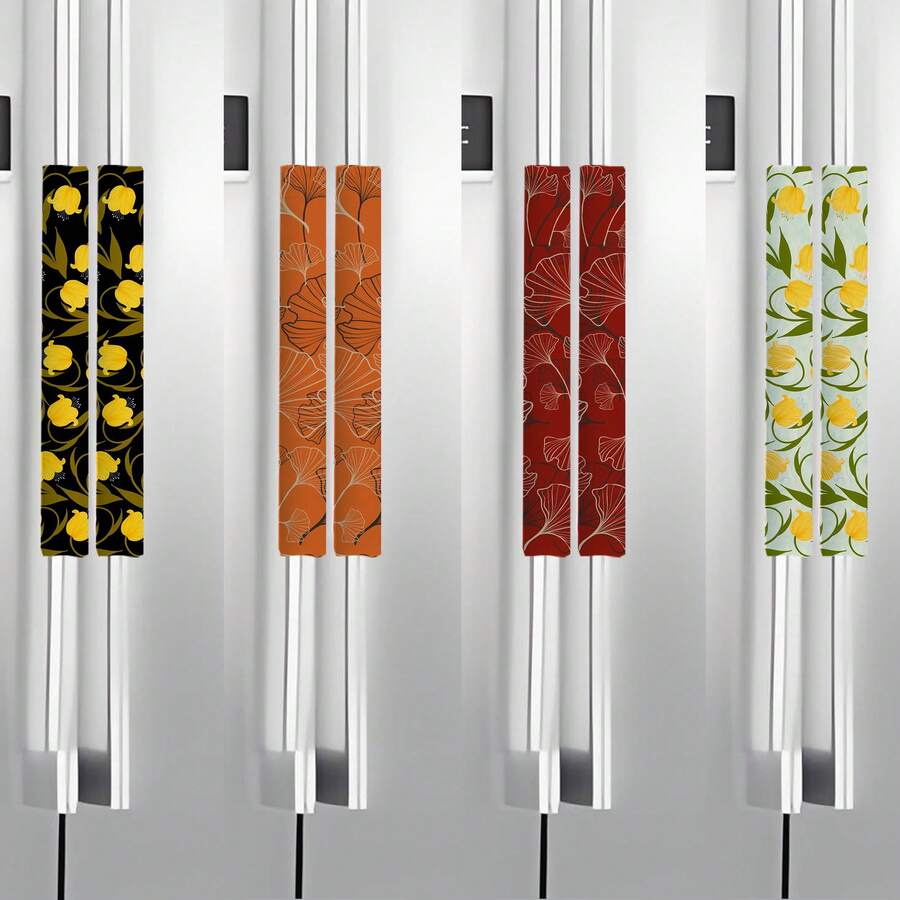 2个枫叶图案冰箱门把手套，防尘保护套，适用于冰箱、微波炉，适合学校、办公室、家庭、旅行隔热、闺蜜节、宠物、嘉年华、派对装饰