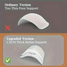 1pair/2pairs Thick Sponge Shoulder Pad, Black & White, Bare Shoulder Pad Sewing DIY For Jacket, Wedding T-Shirt, Fashion Garment - Multicolor - View 7