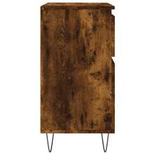 Buffet vidaXL Chêne fumé 60x35x70 cm Matériau à base de bois - Tabac - Voir 7