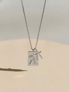 Personalized Photo Engraved Locket Necklace, Custom Photo Engraving, 18K Stainless Steel Chain, Gold/Silver Portrait Pendant, Personalized Family/Pet Jewelry, Perfect Gift - Multicolor-box Chain - View 13