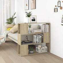 Libreria divisoria vidaXL in rovere Sonoma, 100x24x94 cm - Castano - Visualizzare 3
