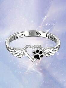 1 Peça Anel de Prata de Lei 925 com Zircônia Cúbica Elegante, Joia para Festa, Presente do Dia das Mães, Joia Fina