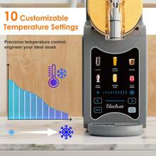 Commercial Slushie Machine - 88oz Single Tank Frozen Drink Maker For Margaritas, Smoothies & Cocktails, Easy-Touch Control, Home/Bar/Cafe Use - US A Type Plug(110-127V) - View 2