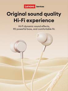Tai nghe nhét tai có dây Lenovo YF27, giao diện Type-C & 3.5mm, âm thanh nổi Hi-Fi, cuộc gọi độ nét cao, khử tiếng ồn, đeo thoải mái, phù hợp với máy tính xách tay và điện thoại thông minh. - màu đen - Xem 3