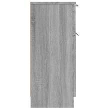Credenza vidaXL Grigio Sonoma 30x30x70 cm Materiale a base di legno - Grigio - Visualizzare 8