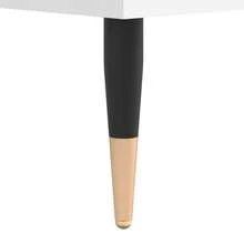 Mobile per dischi vidaXL, bianco, 100x38x48 cm, materiale a base di legno. - Bianco - Visualizzare 7