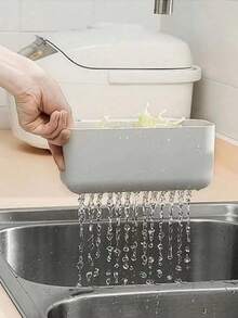 1pc Kitchen Sink Drain Basket, Multi-Functional Card Slot Kitchen Sink Strainer, Food And Vegetable Wash And Drain Basket Christmas For Holiday Gift Giving