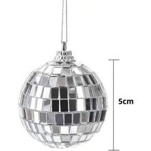zxr funlive Set de 35 Bolas de Espejos en Diferentes Tamaños - Decoración Retro para Fiestas de los 70s y 90s Bodas y Pasteles Incluye Cuerda para Colgar 5cm125 - Pago - Ver 2