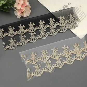 15 Stücke/Set Neue Spitzen-Stickerei-Bordüre Accessoires, geeignet für Kleidung, Kleider, Taschen, Hüte, Manschetten und andere Dekorationen