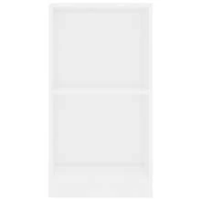 Bibliothèque vidaXL Blanche 40x24x75 cm Matériau à base de bois - Blanc - Voir 4