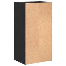 Libreria vidaXL effetto rovere nero, 40 x 30 x 77 cm, materiale a base di legno. - nero - Visualizzare 7