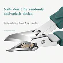 Heavy Duty Ingrown Toenail Clippers, Sharp Stainless Steel Slanted Tip Nail Clipper With Wide Opening To Prevent Splashing - Multicolor - View 4