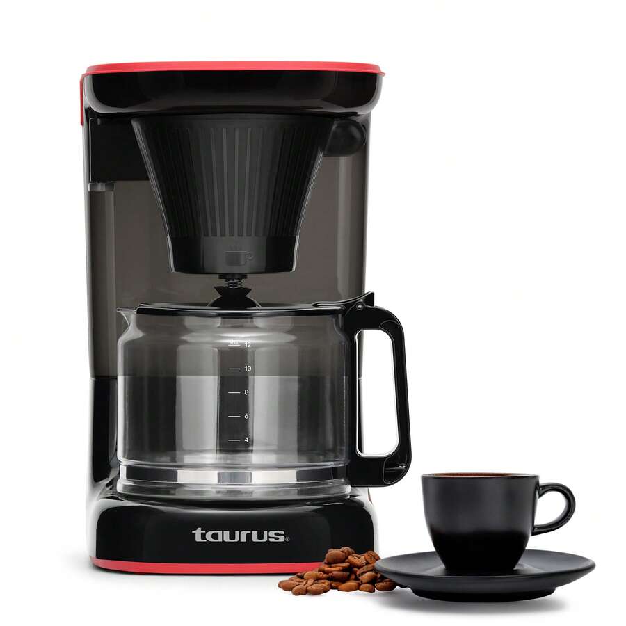 Cafetera con vertido tipo regadera Velvet Coffee 12 tazas filtro lavable - Tipo de Enchufe A USA (110-127V) - Ver 1
