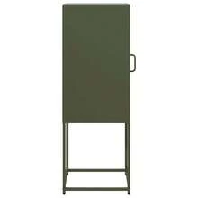 Buffet vidaXL Vert olive 36 x 39 x 107 cm Acier laminé à froid - Vert - Voir 6