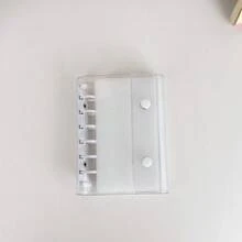 1个M5/A7/A6透明活页夹，3D贴纸书，剪贴簿，贴纸相册，透明内页，大容量便携式活页笔记本，日记本，计划本，剪贴簿，适合制作贴纸书 - 彩色 - 查看 22