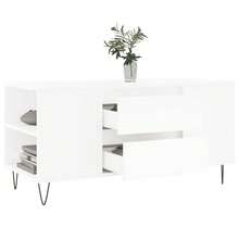 Mesa de centro vidaXL branca, 102 x 44,5 x 50 cm, em madeira. - Branco - Ver 5