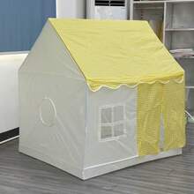 1pc Fabric Pet Bed, Removable & Durable Warm Design, Suitable For Indoor & Outdoor Use In Winter. Semi-Enclosed Structure Ensures Pet Safety. Warm & Comfortable Pet Bed, Ideal Choice For Autumn/Winter, Removable & Washable, Fit For Small, Medium & Large Pets. Reinforced Double-Door Structure, Convenient Storage, Space-Saving. (Available In Khaki, Yellow And Pink)