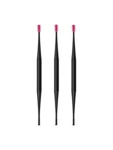 1/3pcs Spiral Dual-Head Silicone Brush Ear Cleaning Stick, Portable Ear Cleaner