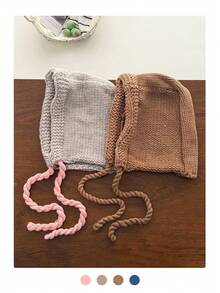 1pc Hand-Crocheted Balaclava Hat, Personalized Funny Cute Winter Outdoor Warm Knitted Beanie With Neck Cover, Unisex Windproof Ski Mask Cap, Women/Men Winter New Warm Knit Hat - Multicolor - View 11