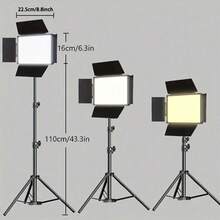Đèn LED vuông 10 inch kèm chân đế ba chân điều chỉnh được 43,3 inch/63 inch - Cấp nguồn USB, 3 nhiệt độ màu, cấu trúc kim loại, thích hợp cho studio, chụp ảnh, phát trực tiếp, hội nghị video, trang điểm và làm vlog. Thích hợp cho chụp ảnh, quay video, phát trực tiếp, họp Zoom, làm vlog, kèm chân đế. Đèn selfie, đèn điện thoại. - Nhiều màu - Xem 6