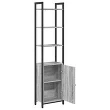 Estantería vidaXL Sonoma gris 40 x 24 x 161 cm, madera compuesta - Gris - Ver 6