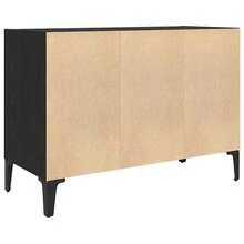Meuble TV vidaXL, noir, 69,5 x 30 x 50 cm, matériau à base de bois - Noir - Voir 7