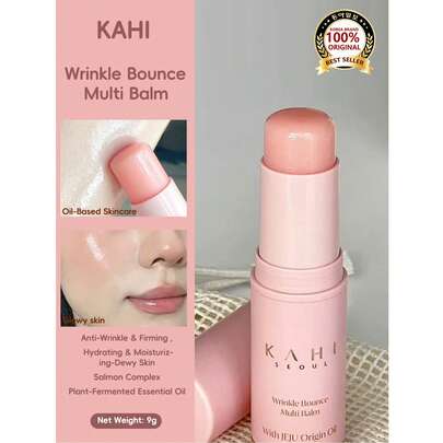 KAHI Multi-Functional Anti-Wrinkle & Moisturizing Balm, PDRN Collagen Anti-Wrinkle Cream, Korean Skincare, All-In-One Moisturizing Lip Balm, Eye Cream, Neck Cream, Primer & Face Moisturizer