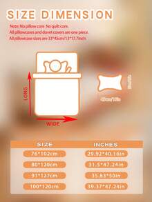 1 Set Sprei Bayi 100% Poliester, Set Perlengkapan Bayi, Termasuk 1 Sprei Dua Sisi dan 1 Sarung Bantal Satu Sisi, Hadiah untuk Tempat Tidur Bayi - MultiWarna - View 5