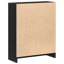 Estantería vidaXL negra de 60 x 24 x 76 cm, fabricada en madera. - Negro - Ver 7