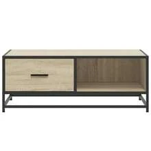 Tavolino vidaXL in rovere Sonoma 90x57x35 cm Materiale: Legno e metallo - Castano - Visualizzare 5