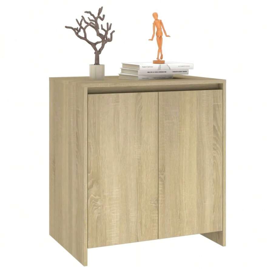 Aparador vidaXL Sonoma Oak 70x41x75 cm Material à base de madeira - Bege - Ver 1