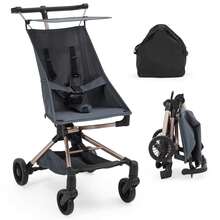 Cochecito de Bebé Ligero de Fibra de Carbono, para Viajes y Uso Diario - Azul - Ver 1