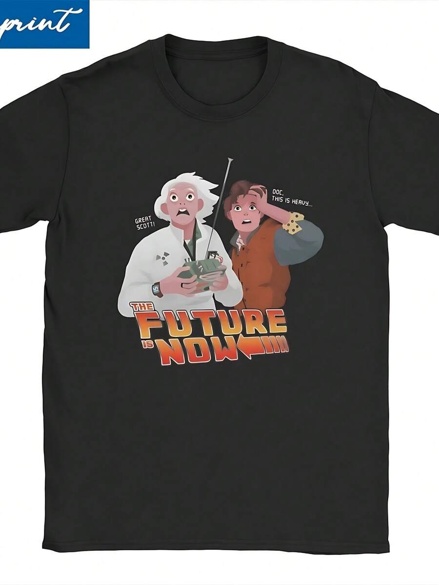 That's Heavy Back To The Future T Shirt Men Women's Cotton T-Shirt Clicie Series Tees Short Sleeve Clothing - 黑色26 - 查看 1