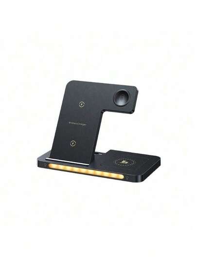 REMAX RP-W70 멀티 디바이스 충전 도크는 애플, 화웨이, 안드로이드 스마트폰과 호환됩니다. 특히 스마트워치와 이어폰 충전에 최적화되어 있으며, 안정적인 전원 공급, 기기 자동 인식 기능, 케이스를 착용한 상태에서도 충전 지원 등의 기능을 제공합니다. 색상은 블랙입니다.