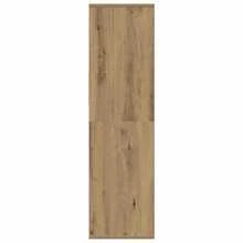 Libreria vidaXL in legno composito di rovere artigianale, 34x31x112 cm - Castano - Visualizzare 5
