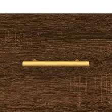 Tavolini da caffè vidaXL, 2 pezzi, effetto rovere marrone, 50x50x40 cm, materiale a base di legno - Castano - Visualizzare 10