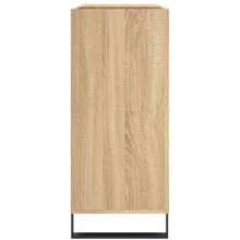 Meuble à disques vidaXL Chêne Sonoma 84,5 x 38 x 89 cm Matériau à base de bois - Tabac - Voir 6