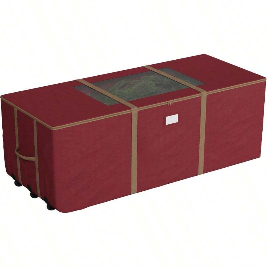 TLL Elf Stor 83-DT5172 - Bolsa de almacenamiento de Navidad con ruedas rojas para árboles de hasta 12 pies pies9917 - Rojo - Ver 1