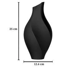 ORIZZONTE Moderne Dekovase mit Spiraldesign – Elegantes und kreatives Design für Kunst- oder Trockenblumen – Geschenkidee für Zuhause/Büro – 100 % Made in Italy, Versand aus Italien - Orange - Übersicht 7