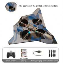 1pc 2.4GHz Remote Control Quadcopter Drone With Colorful Lights, 1000mAh Battery + USB Charging Cable, Suitable For Beginners, Kids And Adults