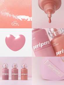 Peripera 002# 液体腮红，可叠加打造水润妆效，蕴含保湿配方，丝绒般柔滑质地，自然光泽，轻盈易晕染，持久玫瑰红晕，焕发光彩，韩式妆容，节日/母亲节礼物，9克/0.32盎司 - 02 - 查看 7