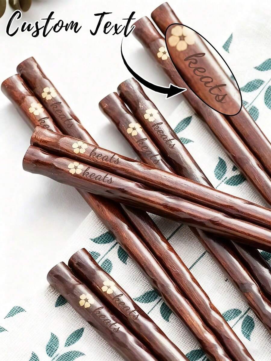 1 Đôi Đũa gỗ tối màu Nhật Bản khắc tên theo yêu cầu, Đũa kiểu Á khắc tên riêng cho bữa tối sushi, Đũa chống trượt tái sử dụng sang trọng cho gia đình, nhà hàng, khách sạn, Quà tặng lãng mạn cá nhân hóa cho Ngày Valentine, Kỷ niệm, Quà tặng lễ hội cho Giáng sinh, Năm mới, Lễ Tạ ơn, Halloween, Phục sinh, Đũa lễ hội phương Đông độc đáo cho mùa cưới, Quà tặng cặp đôi, Trang trí tiệc tùng, Đũa khắc chữ theo yêu cầu cho sinh nhật bất ngờ và các dịp đặc biệt. - nhiều màu - Xem 1