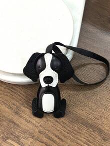 Ins-Blogger Style Sausage Dog Chocolate Niche Personalized Baseball Key Chain Bag Pendant Couple Braided Lanyard Keychain Bag Charm Purse Charm Keyring - Black - View 4