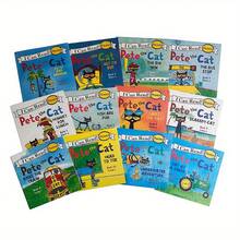,I Can Read, Bedtime Stories Reading English Learning Education Books, Simple Visual Vocabulary Practice Grammar Learning Books - con mèo - Xem 8