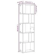 Bibliothèque vidaXL Gris Sonoma 45x24x160 cm Matériau à base de bois - Gris - Voir 8