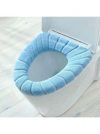Reusable, Warm And Soft Washable Toilet Seat Cushion With Hanging Loop - Lightweight And Universal, Only For Manual Toilet Seat Pad